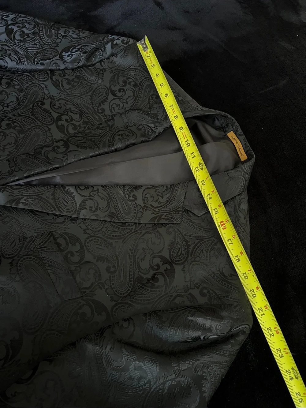 Italian Black Paisley Sport Coat